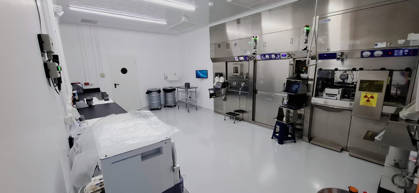 Sala con hot cells