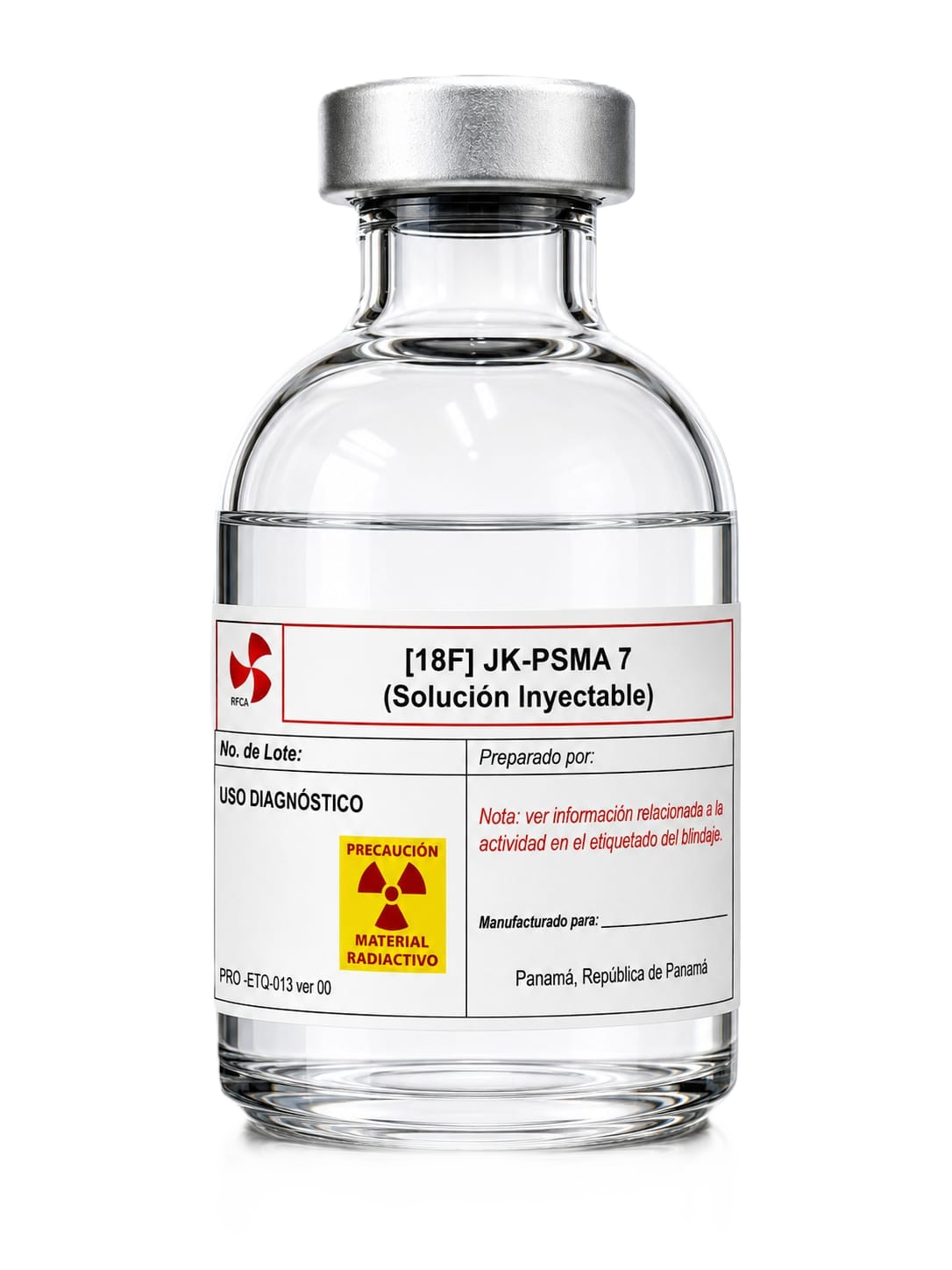 Frasco de (18F) JK-PSMA 7